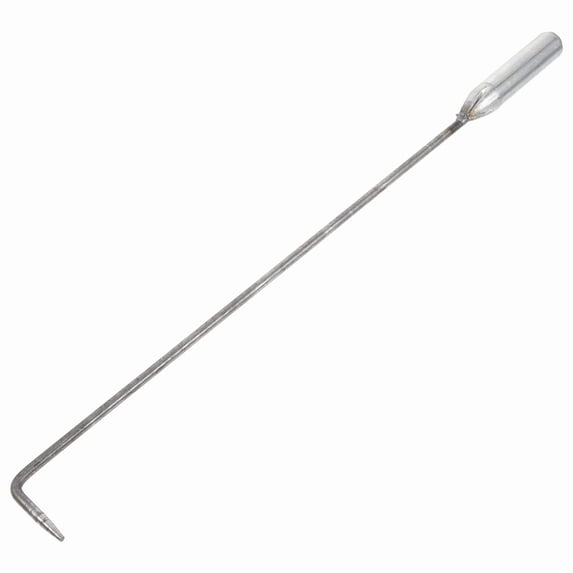 Dienrx Metal Fire Poker Stick, Long Handle Fire Pit Rake Tool, Stove, Bonfire, Grill and Fireplace Accessory for Backyard Camping Use