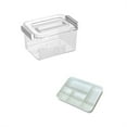 thumbnail image 1 of Dienrx Multi-Compartment Medicine Organizer Box - Transparent Portable Storage Case for Pills, First Aid Kit, Household Items - Large Capacity with Handle (Pet Material), Transparent [Small], 1 of 6