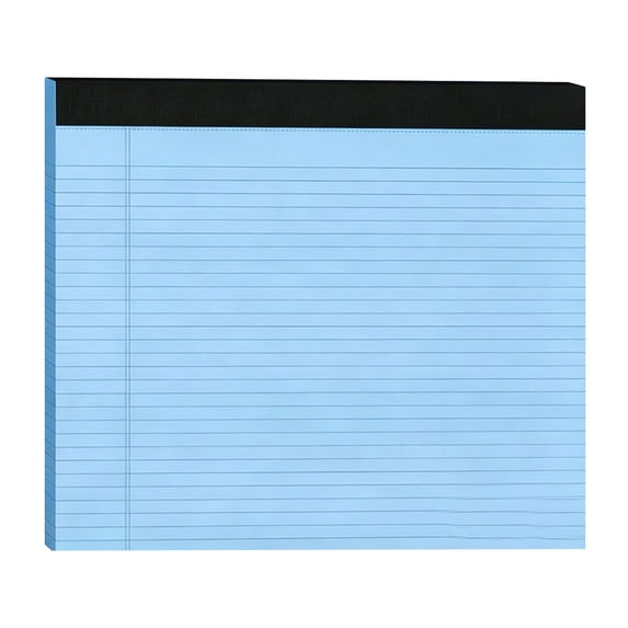 Dienrx Perforated College Ruled Notepad, 11"×9.5" Legal Size Lined Writing Notebook With Cardboard Back, Stationery For Student, Office Notes & Daily To-Do List Recording, 30 Sheets