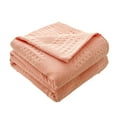 thumbnail image 1 of Dienrx Pink Cotton Soft Warm Blanket 150*200Cm - Breathable All-Season Cotton Blanket | Cozy Cover for Bed, Sofa, Adults, Year-Round Comfort, 1 of 5