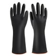 thumbnail image 1 of Dienrx Rubber Wear-Resistant Work Gloves, Clearance 1 Pair of Black Rubber Gloves, Extra Large 22" Long Gloves Reusable Dishwashing Household Cleaning Work Heavy Duty Industrial Rubber Glove, 1 of 9