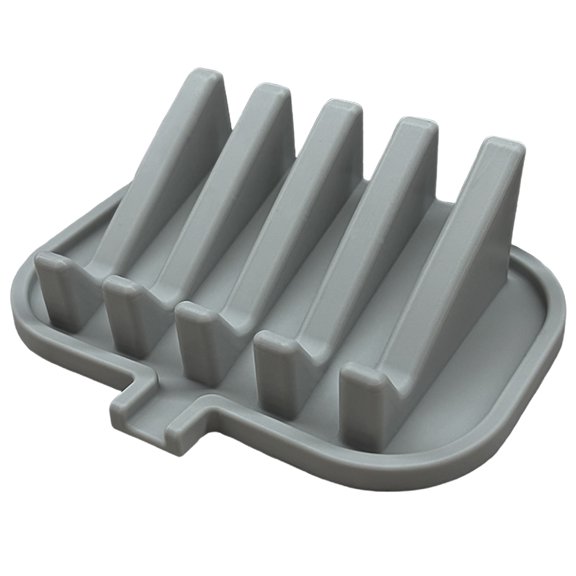 Dienrx Silicone Soap Tray Self Draining Soap Tray, Waterfall Style Soap Rack Tray, Keep Soap Dry And Easy To Clean