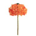 thumbnail image 1 of Dienrx Single Charred Edge Hydrangea Artificial Flower, European Retro Style Wedding Staircase Decoration, Orange Bouquet, 1 of 9