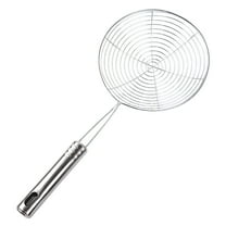 Dienrx Stainless Steel Strainer Spoon, Slotted Skimmer for Frying, Cooking, and Pasta, Long Handle Kitchen Utensil for Draining Oil and Water