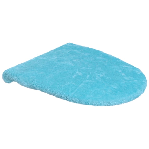 Dienrx Toilet Lid Cover with Stretch Fit Elastic Band – Chenille Microfiber Toilet Seat Non-Slip Cover for Bathroom – Soft Plush, Machine Wash and Dry, Comfort & Clean Look
