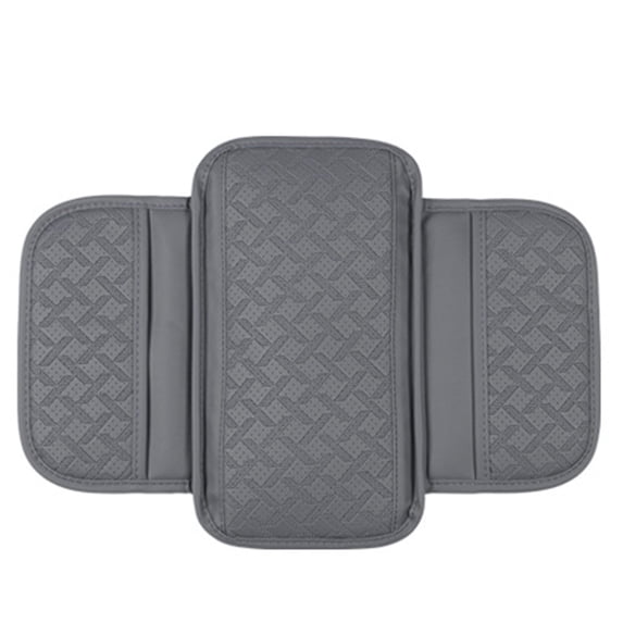 Dienrx Upgraded Car Center Console Cover,Microfiber Leather Car Armrest Cover Cushion with 2 Storage Bags,Universal Car Armrest Storage Box Car Interior Accessories for Most Suvs & Mpvs