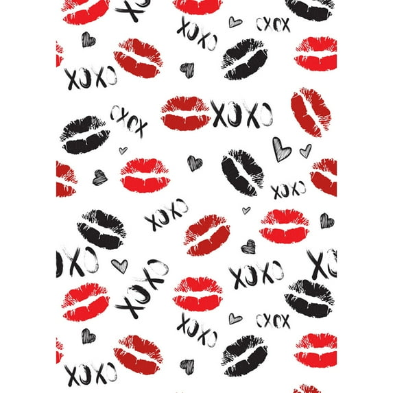 Dienrx Valentine's Day Photography Backdrop, 50x34 Inches Vinyl Fabric Background for Photo Booth, Party Decor, Romantic Portrait, Shower, Birthday Party Decoration