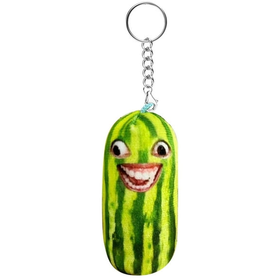 Dienrx Watermelon Pendant, Long Watermelon Stripe Hanger Creative Keychain Hanger Toy Pillow New Funny