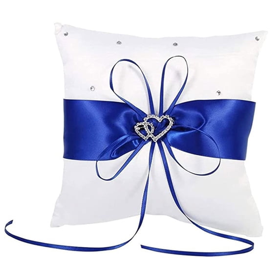 Dienrx Wedding Ring Pillow, Clearance Event & Party, Heart Wedding Ring Wedding Ring Holder Ring Heart Rhinestone Wedding Ring with Rhinestone Heart Shaped Decoration Party Ceremonies Weddings