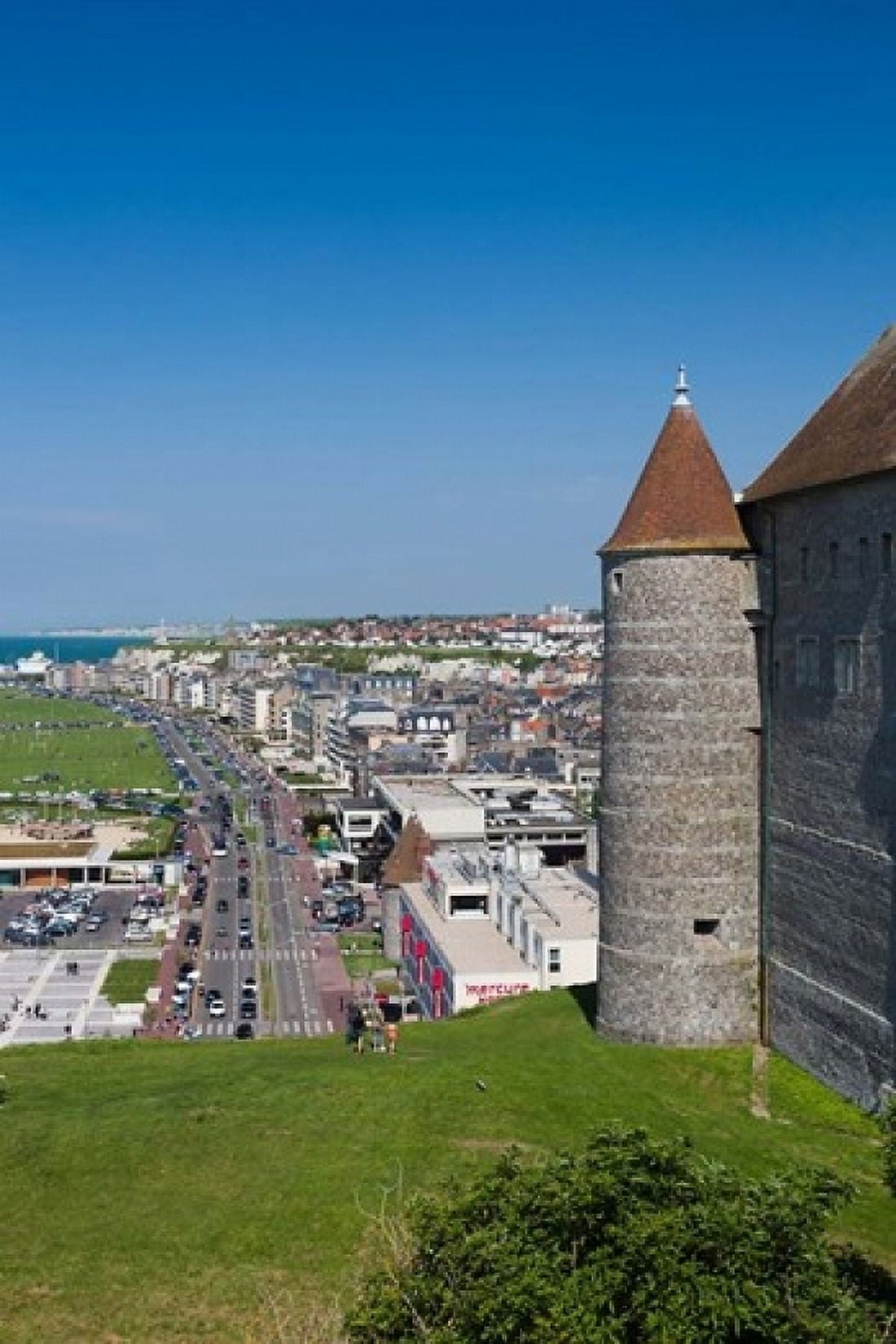 Dieppe Chateau Musee Town CastleMuseum Canvas Art - Walter Bibikow DanitaDelimont (24 x 36)