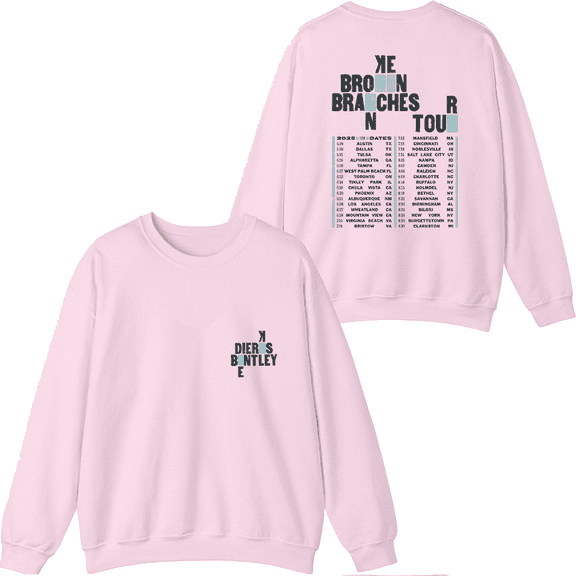 Dierks Bentley Merch Broken Branches Tour 2025 Crewneck Sweatshirt Unisex Men Women Long Sleeve