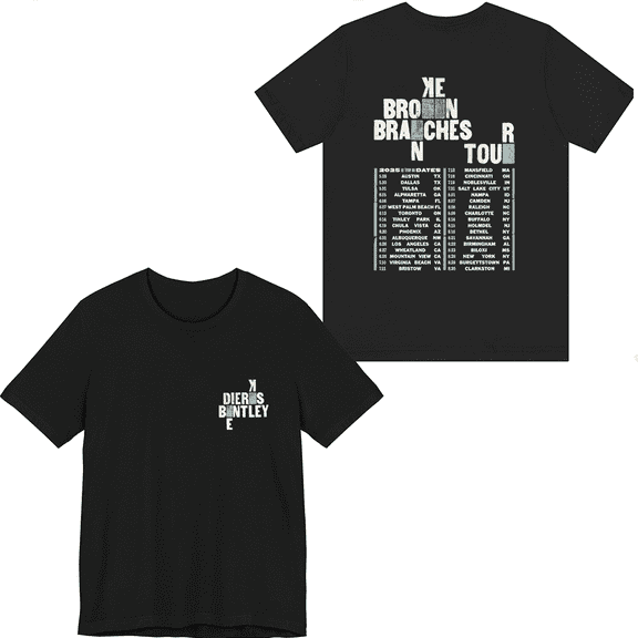 Dierks Bentley Merch Broken Branches Tour 2025 T-shirt Unisex Men Women Short Sleeve Casual Tee