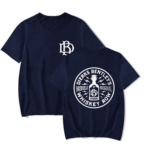 Dierks Bentley Merch Whiskey Row T-shirt Fashion Unisex Men Women Short Sleeve Casual Tee