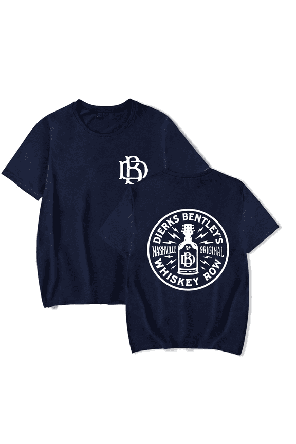 Dierks Bentley Merch Whiskey Row T-shirt Fashion Unisex Men Women Short Sleeve Casual Tee