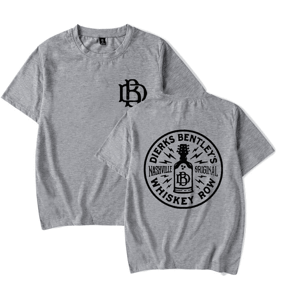 Dierks Bentley Merch Whiskey Row T-shirt Fashion Unisex Men Women Short Sleeve Casual Tee