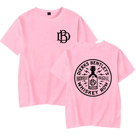 Dierks Bentley Merch Whiskey Row T-shirt Fashion Unisex Men Women Short Sleeve Casual Tee