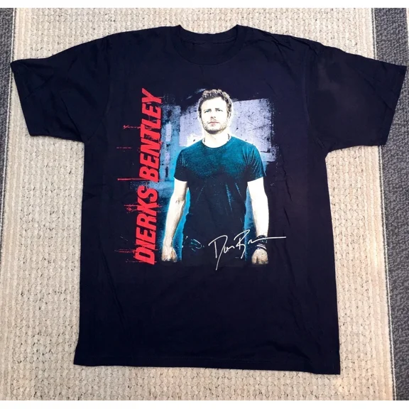 Dierks Bentley Signed Country Music T Shirt Black All Size