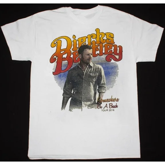 Dierks Bentley Tour Somewhere On A Beach T Shirt All Size S to 5XL WA383