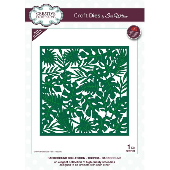 Dies by Sue Wilson Background Tropical Background