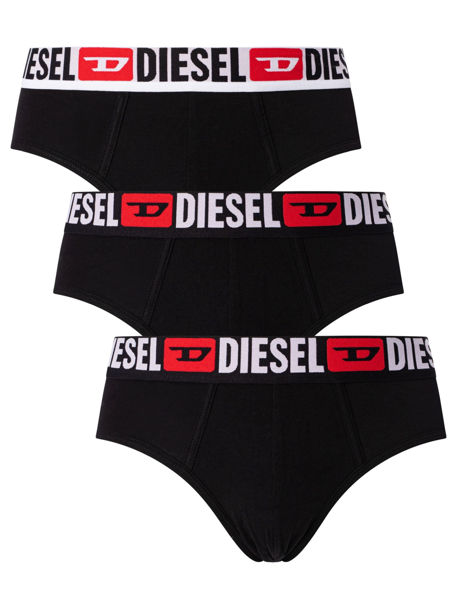 Diesel 3 Pack Andre Briefs, Black - Walmart.com