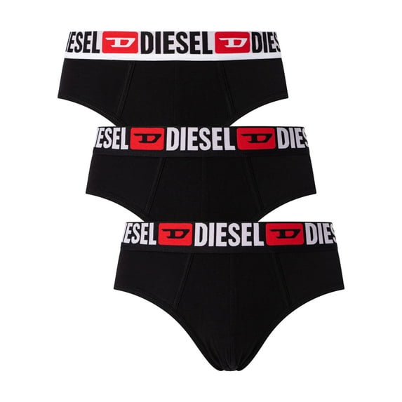 Diesel 3 Pack Andre Briefs, Black