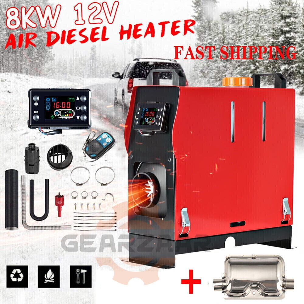 8KW 12V ALL IN ONE DIESEL AIR HEATER LCD THERMOSTAT BOAT MOTORHOME TRUCK  TRAILER (Part 2) 