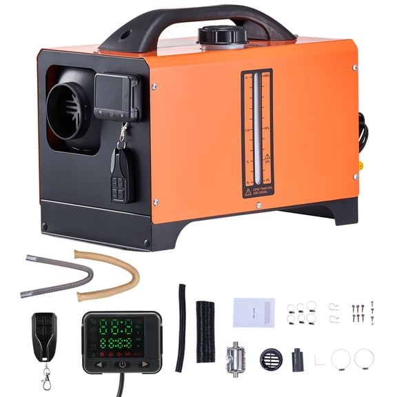 Diesel Air Heater 8kW, 12-24V DC Parking Heater with Digital Display for Vehicles, Campervans, Trucks