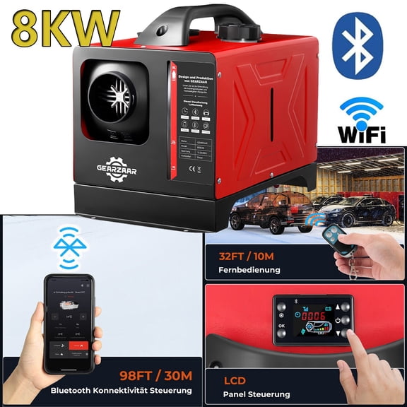 Diesel Air Heater Diesel Heater 8KW 110V/12V/24V Bluetooth APP Remote Control