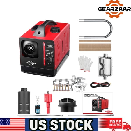 Diesel Air Heater for garages, greenhouses LCD W/ Bluetooth & 110V AC Adapter