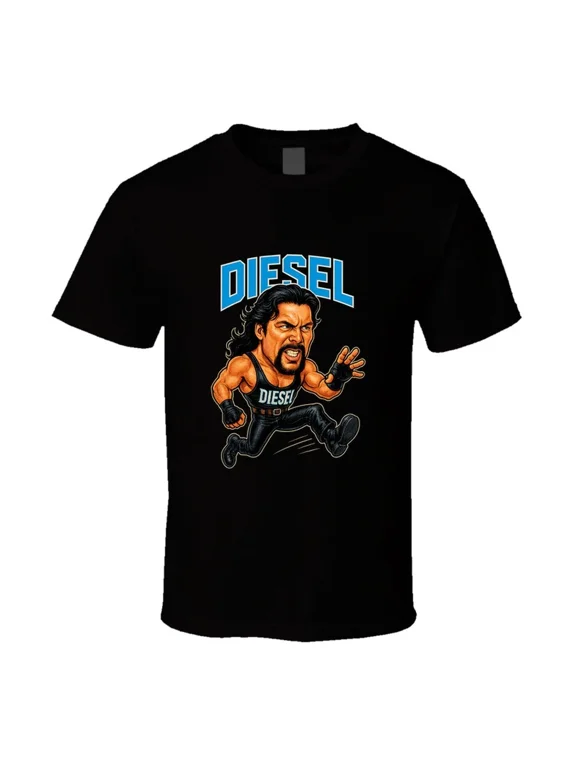 Diesel Big Daddy Cool Retro Wrestling Caricature T Shirt