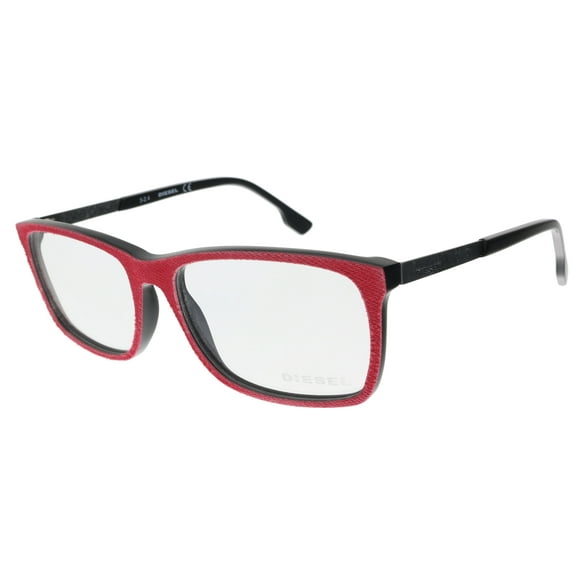 Diesel DL5166 05A Red Modified Rectangle Optical Frames for unisex