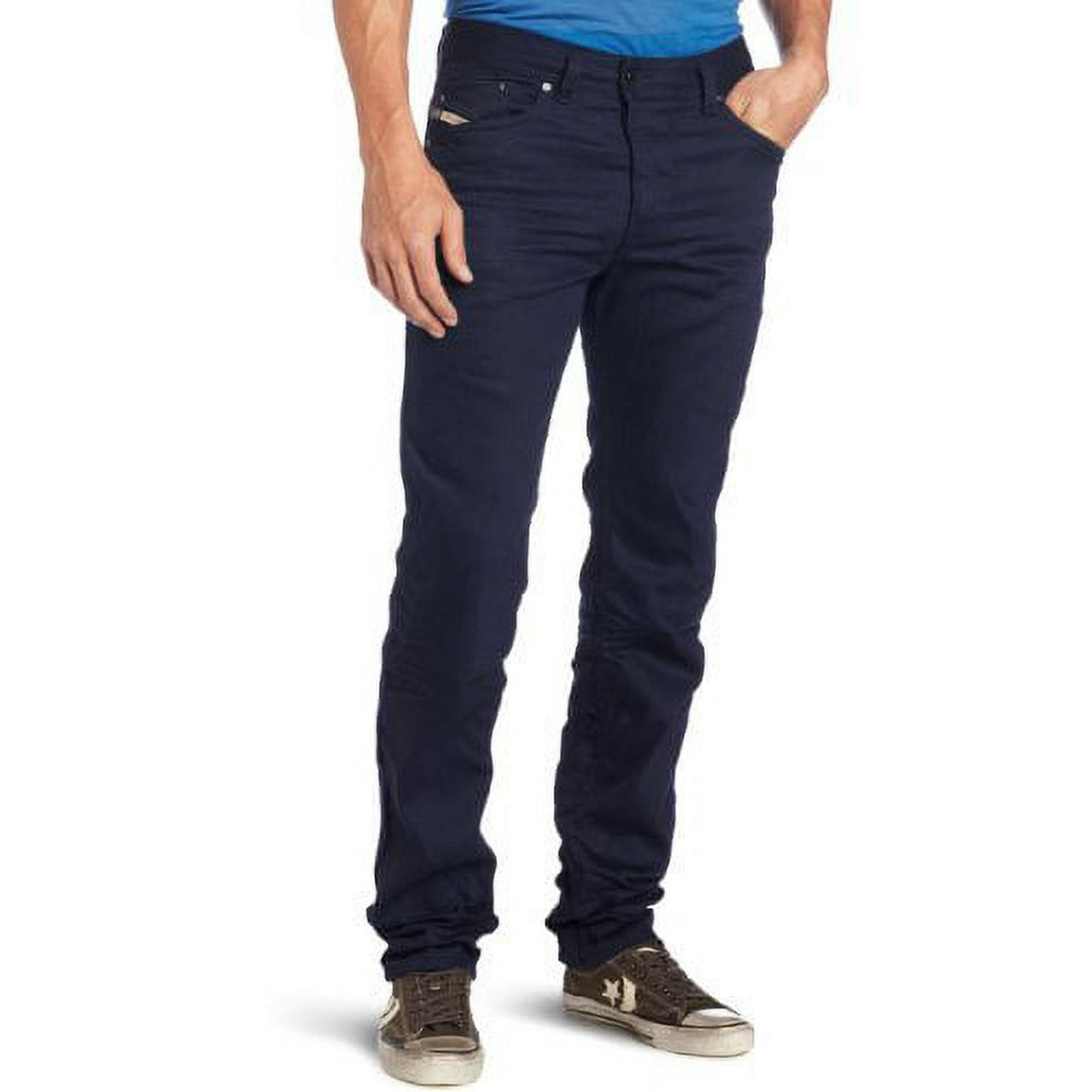 chokerende regn godt Diesel Darron Regular Slim Tapered Fit 008QU Midnight/Blue Jeans (28) -  Walmart.com