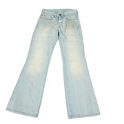 Diesel Daze Womens Distressed Boot Cut Jeans 25x30, Blue
