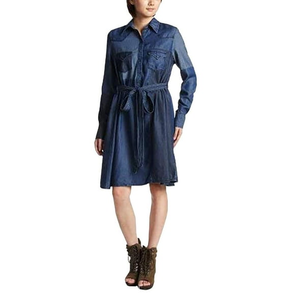 Diesel De Maris Ls Cut Dresses Blue Blue/Denim XS