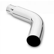 Diesel Exhaust Elbow Tip 5.00 Inlet  6.00 X 23.00" Long Stainless Wesdon Exhaust Tip