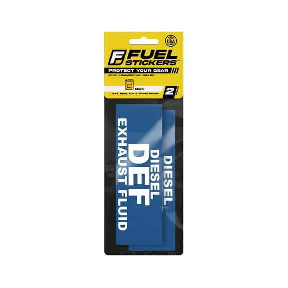 Diesel Exhaust Fluid (DEF) Stickers | 6" x 2" | 3 PACK