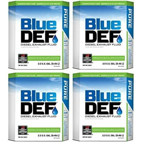 Diesel Exhaust Fluid Synthetic Urea Deionized Water 2.5 Gallon (4 Pack)