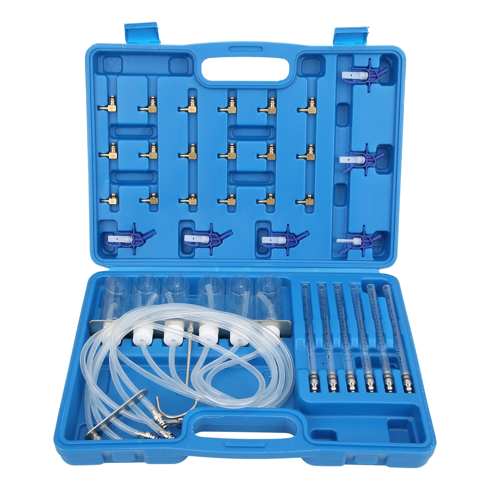 Diesel Flow Meter Adapter Set 6Cylinder Injector Detector Common Rail