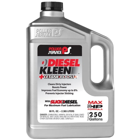 Diesel Fuel Additive, Amber, 80 oz. POWER SERVICE PRODUCTS 03080-06