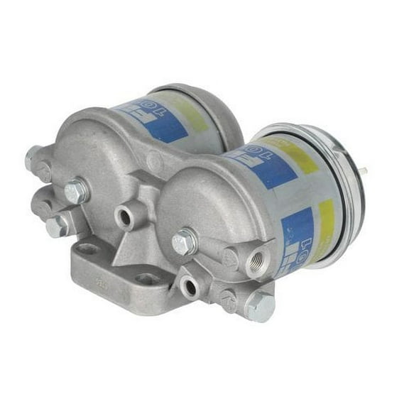 Diesel Fuel Filter Assembly - CAV type Double Filter 1/2" Ports fits International fits Case IH fits Ford 6600 6610 EBPN9N166AA C5NE9165B fits FIAT