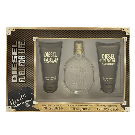 Diesel Fuel For Life Cologne Gift Set for Men, 3 Pieces