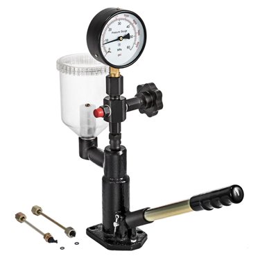 Diesel Fuel Injector Tester - 6000PSI Pop Pressure Tester With Dual Scale Gauge For Diesel Engine Maintenance