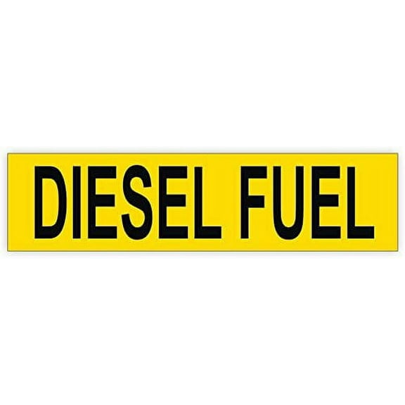 Diesel Fuel Vinyl Decal / Label / Sticker | 2"x8"