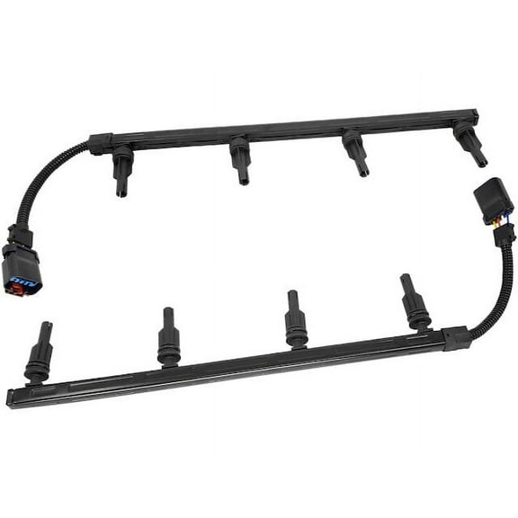 Diesel Glow Plug Wiring Harness Set of 2 - Compatible with 2003 - 2004 Ford F-350 Super Duty 6.0L V8 Diesel (Fits Up To 9/23/2003)