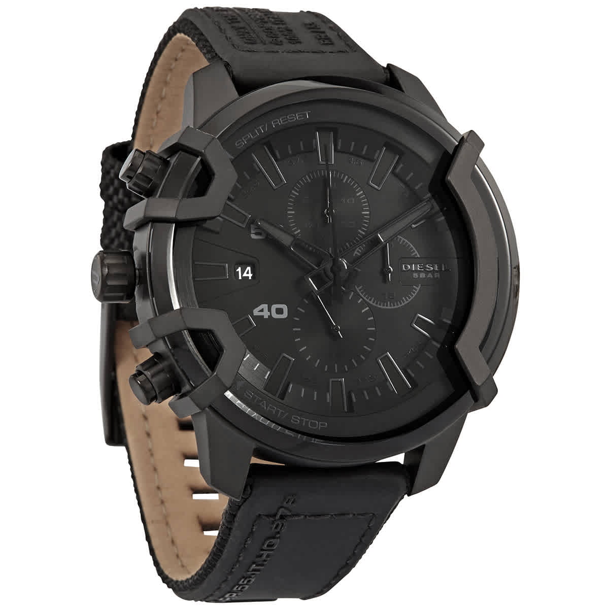 Diesel Griffed Chronograph Quartz Black Dial Men's Watch DZ4556