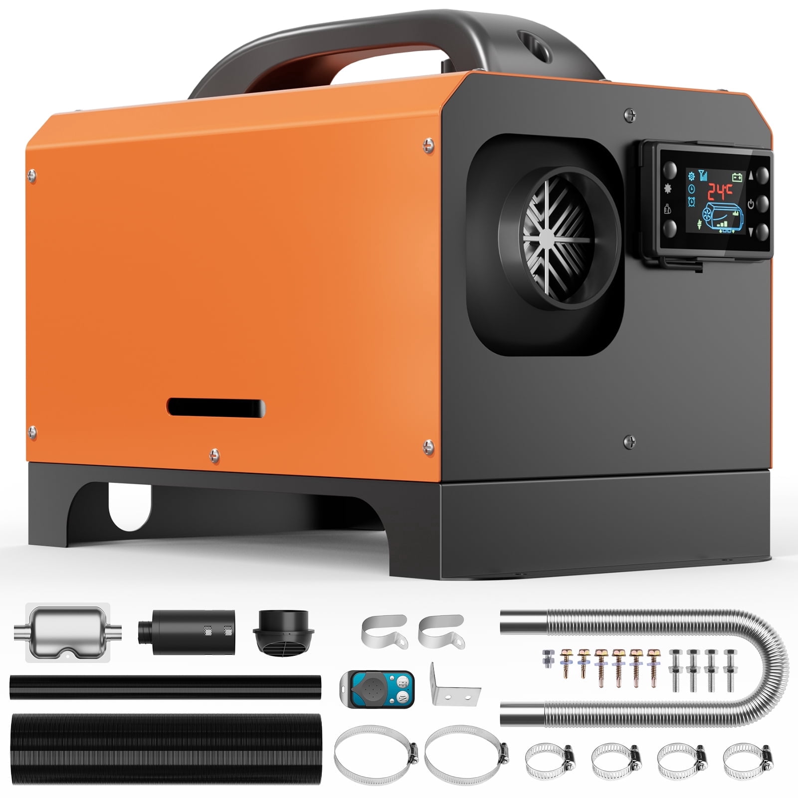 Diesel Heater 12V, Portable 8KW Air Heater with LCD Switch & Remote Control