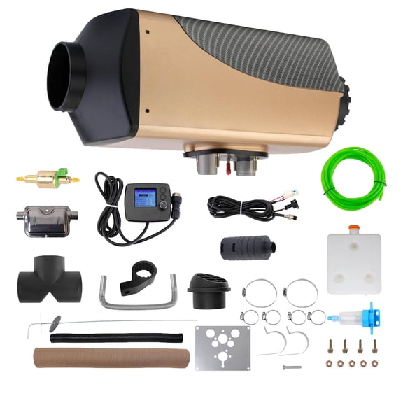 Diesel Heater 7kW 12V, Diesel Heater for Campervan, air Heater with LCD Display, 12v Heater for Engine Preheat,Night Heater Diesel 12v for RVs, Ships, Trucks