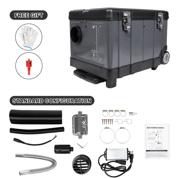 Diesel Heater 8KW, NURATIT 8KW Portable Diesel Air Heater with App Control, 18% Boost in Burning Efficiency, Auto Start-Stop, and 110V AC, for Car, RV, Campers, 2026 Upgraded