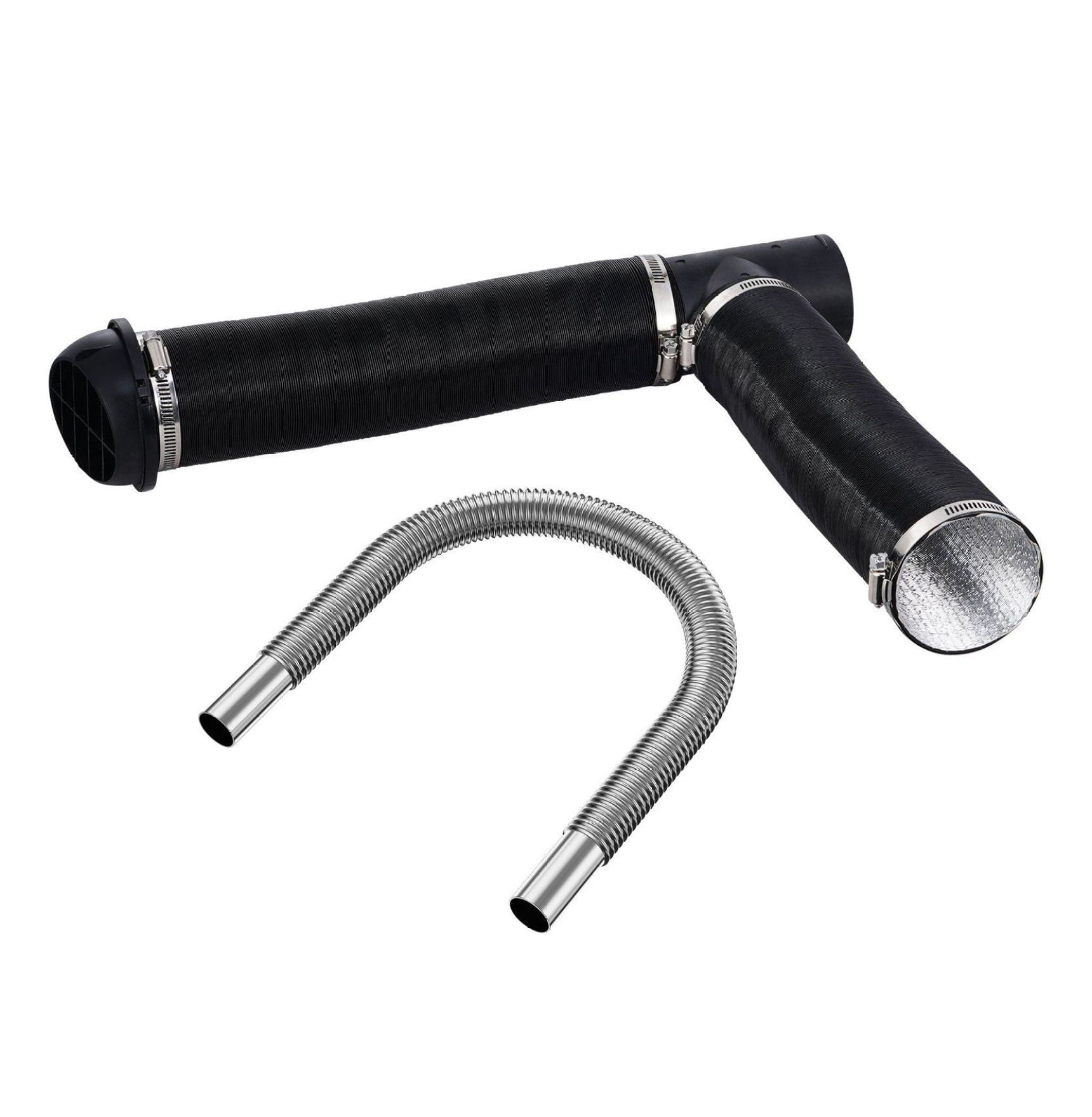 Diesel Heater Ducting Kit, 3" Extendable Hose & Exhaust Pipe - 2/5/8KW Heaters