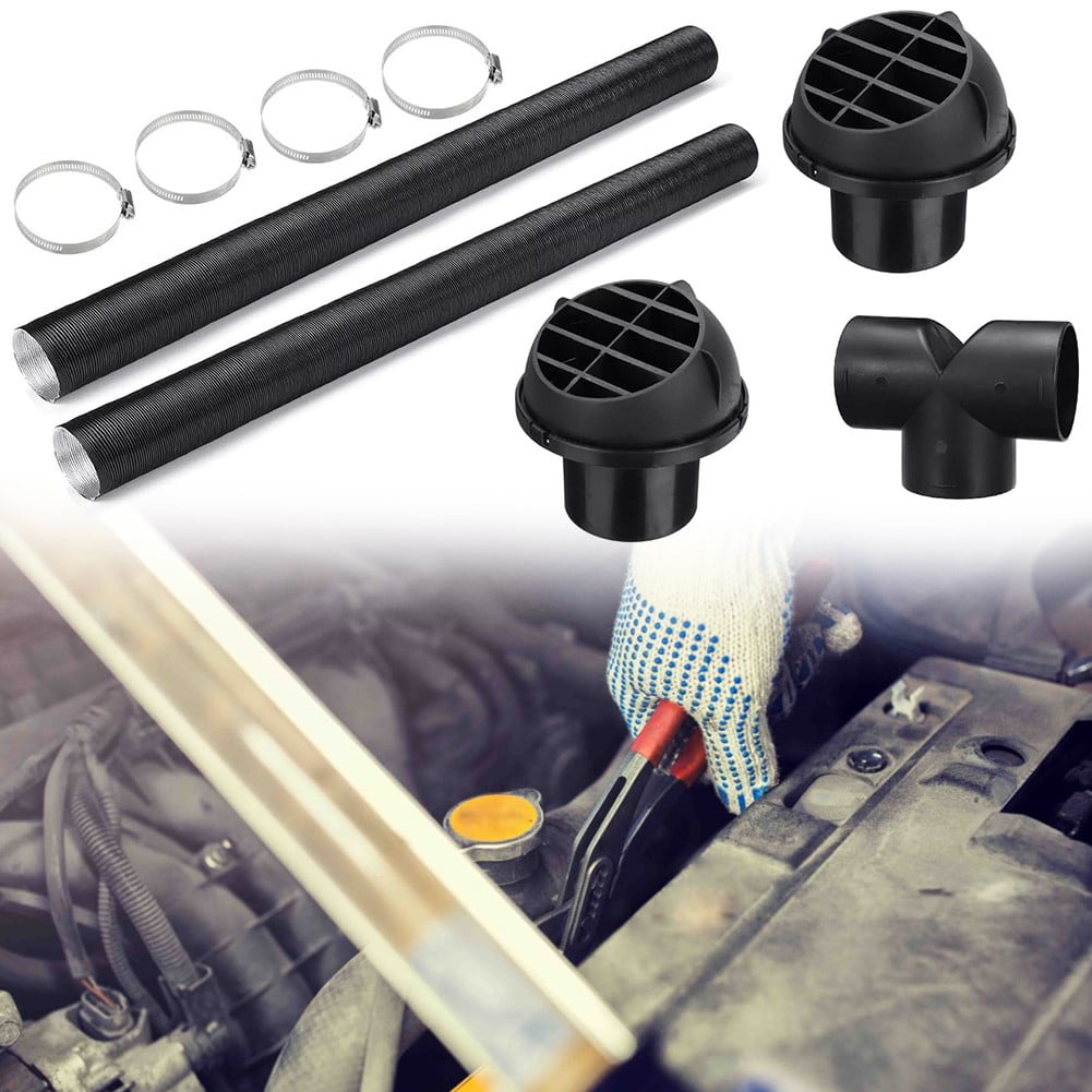 Chinese Diesel Heater Exhaust Pipe 60mm Pipe Ducting T-Piece & Warm Air Outlet Vent Hose Clip Kit For Diesel Heaters 60mm T Piece Pipe Fitting - Foto 5